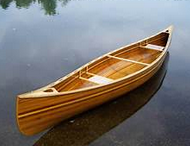 fiberglass-and-cedar-strip for canoe fishing