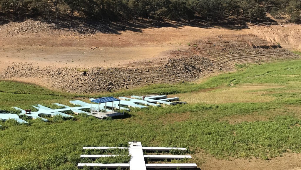 fishermen frustrated on lake nacimiento